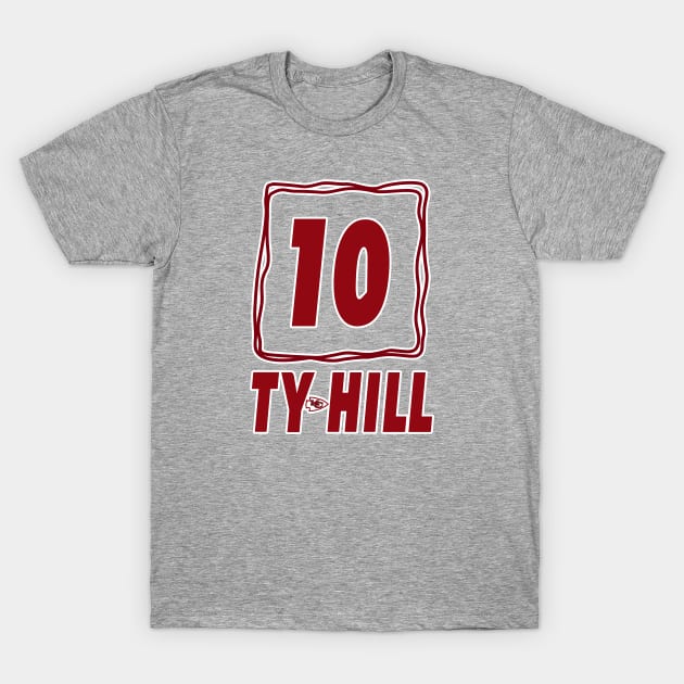 The "Cheetah" Tyreek Hill #10 T-Shirt by GLStyleDesigns